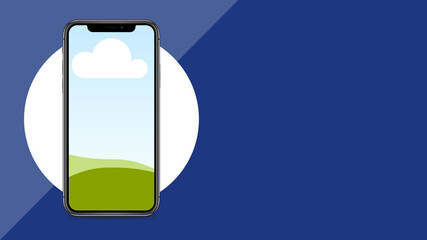 Empty Mobile/ Tablet/ Laptop illustrated mockup on simplified background for multiple usage
