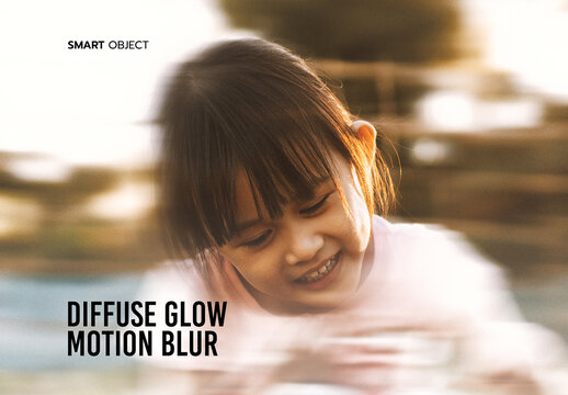 Diffuse Glow Motion Blur PSD Template