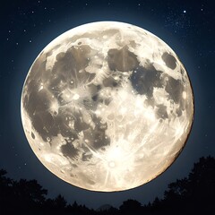 Full moon at night