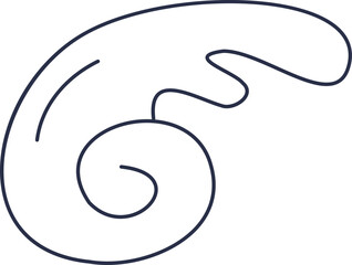 Chinese Cloud Line Art