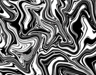 Abstract black and white marble pattern