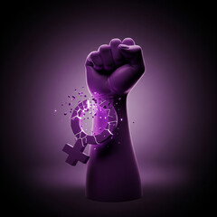 Female Empowerment: A Fist Breaking the Chains of Violence

