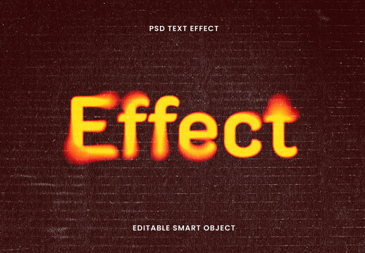 Film Burn Text Effect