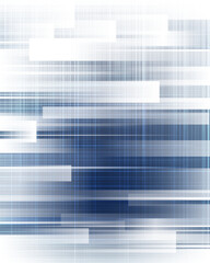 abstract digital background with blue and white horizontal lines rectangular shapes futuristic technology pattern data flow cyber network motion design