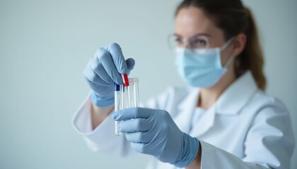 Researcher Holding Test Tube