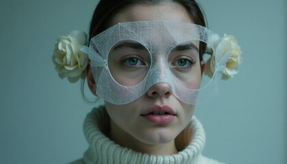 Transparent Facial Mask Woman