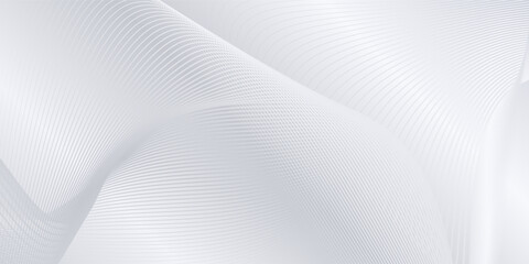 Naklejka premium Modern background with flowing lines. Digital future technology abstract simple