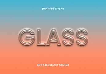 Transparent Frosted Glass Text Effect