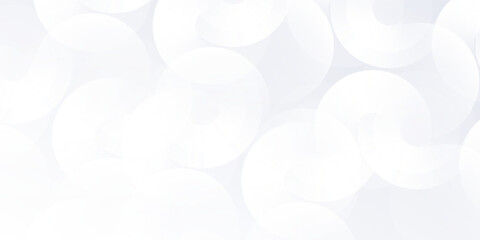Design white background with white circle lines. Digital future technology abstract simple modern design