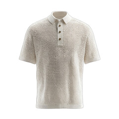 Off-white, knitted polo shirt