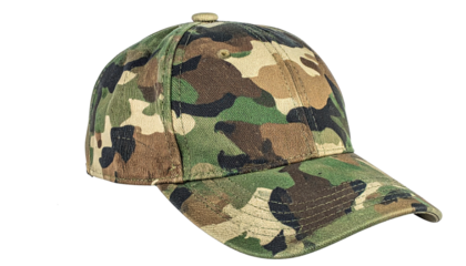 Army Cap PNG, Military Hat, Transparent Background, Camouflage Cap, Soldier Headwear, Tactical Cap, Combat Hat, Outdoor Hunting and Adventure Cap