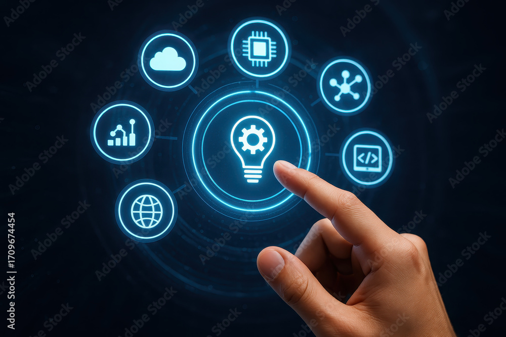 Poster career growth and professional development are enhanced by technology innovation, digital skills, cl