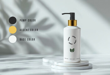 cosmetics bootle minimalistic design