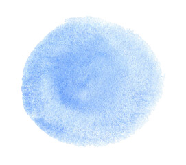 Abstract blue watercolor shape as a background. Watercolor clip art for your design	