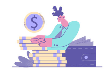 Individual financial goal concept