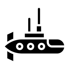 Obraz premium Army Submarine icon