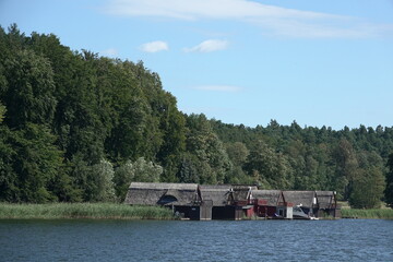 Bootsh&auml;user auf dem Petersdorfer See