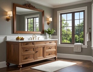 modern room with  furniture