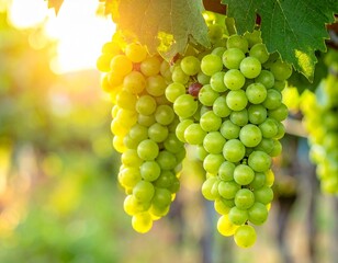Fototapeta premium bunch of grapes on vine