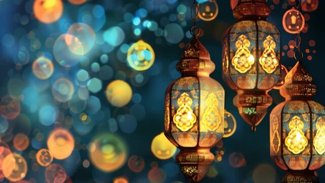 Bright holiday composition for happy and joy celebrate a Ramadan