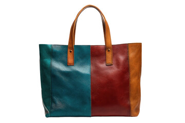 Multicolored leather tote bag (1)