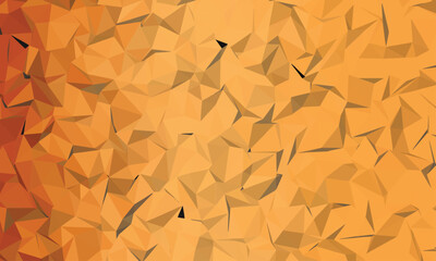 Abstract geometric background with shades of brown and orange polygons