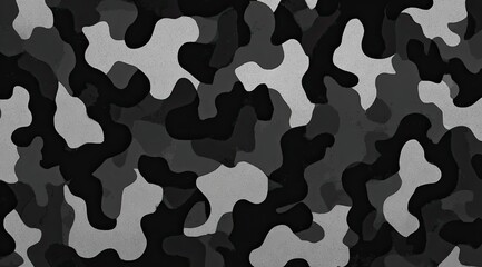 Abstract grayscale camouflage pattern (2)