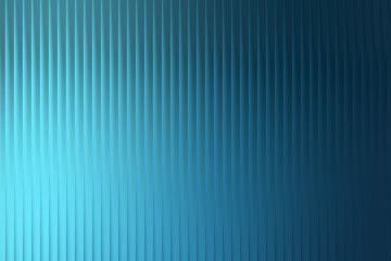 Fototapeta premium A striking closeup of a textured blue surface with prominent vertical lines, creating a captivating interplay of light and shadow, adding depth and interest