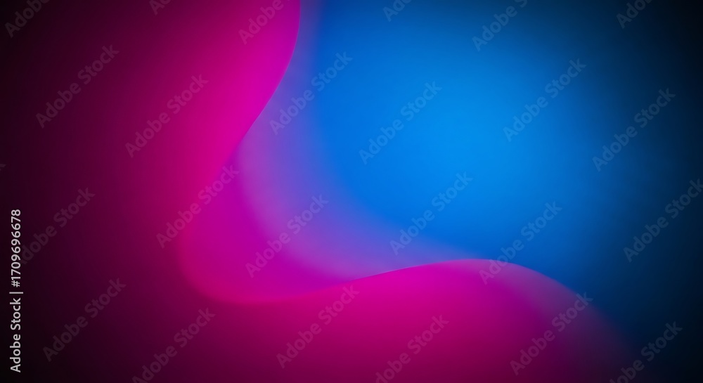 Poster abstract swirling blend of magenta and blue with soft gradient background