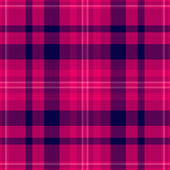 Vibrant pink and navy tartan pattern. A classic fabric texture, perfect for backgrounds, textiles, fashion projects, and festive designs. Timeless and versatile.