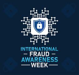 International Fraud Awareness Week. banner for social media post. Vector illustration
