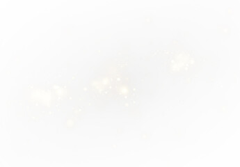 Golden sparkle dust PNG overlay for backgrounds with transparent elements