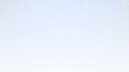 Snowflakes falling on blue sky background transparent PNG overlay for