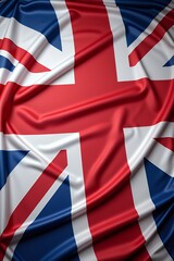 Fototapeta premium ** Draped Union Jack Flag of the United Kingdom
