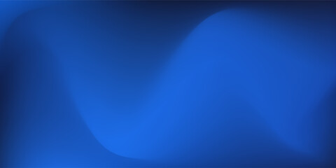 Blue and dark abstract color gradient blank design. Minimalist soft transisition color. Modern mesh wavy effect. Blurred gradient color. Vector.