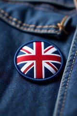 Union Jack Patch on Denim Jacket