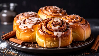 Delicious Homemade Cinnamon Rolls Pastry.