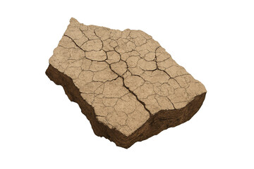 Cracked Earth Cross Section: A striking cross-section of dry, cracked earth, revealing intricate patterns and textures of aridity, capturing a tale of resilience and environmental change. 