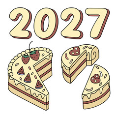 Set of cakes 2027 food