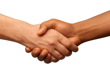 Handshake of Agreement: A close-up view of a handshake between two people, representing unity, cooperation, and mutual respect. Demonstrating agreement and understanding.
