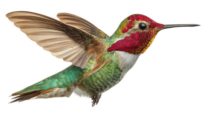 Obraz premium Colorful hummingbird in flight