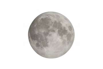 Lunar Orb: Witness the stark beauty of a fully illuminated moon, showcasing its intricate textures and captivating presence in the vast expanse of space.