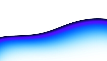 Blue minimal wavy lines abstract futuristic tech background. Overlay blue gradient PNG digital banner design concept illustration