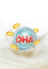 dha vitamin concept
