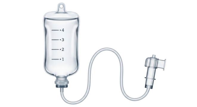 Isolated IV Drip Bag Fluid Medicine Intravenous Tube Medical Treatment Equipment Health Care