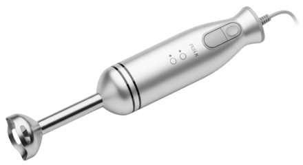Isolated immersion blender, food preparation equipment for culinary and kitchen use appliance