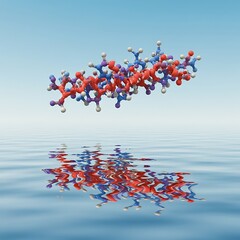 Abstract Molecular Structure Reflection on Water