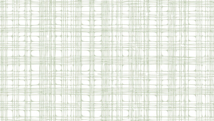 Green and white plaid fabric texture background. Seamless pattern checkered wallpaper.