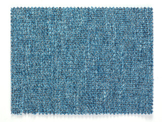 Natural fabric swatch samples isolated on white background 