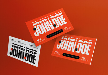 Orange Bold Utilitarian Business Card